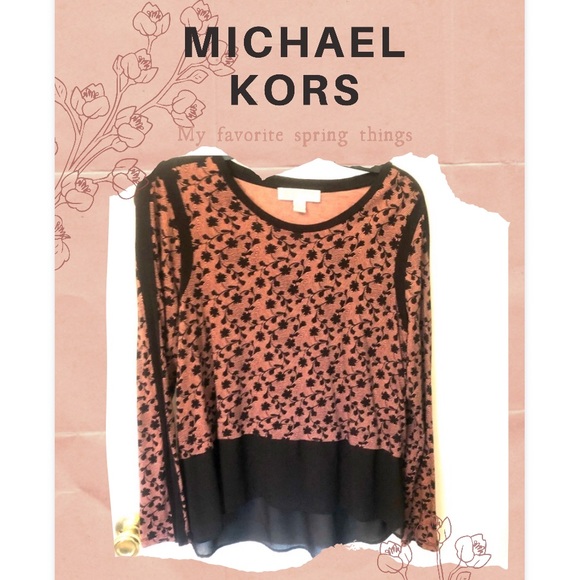 Michael Kors Tops - Michael Kors Pink and Black top